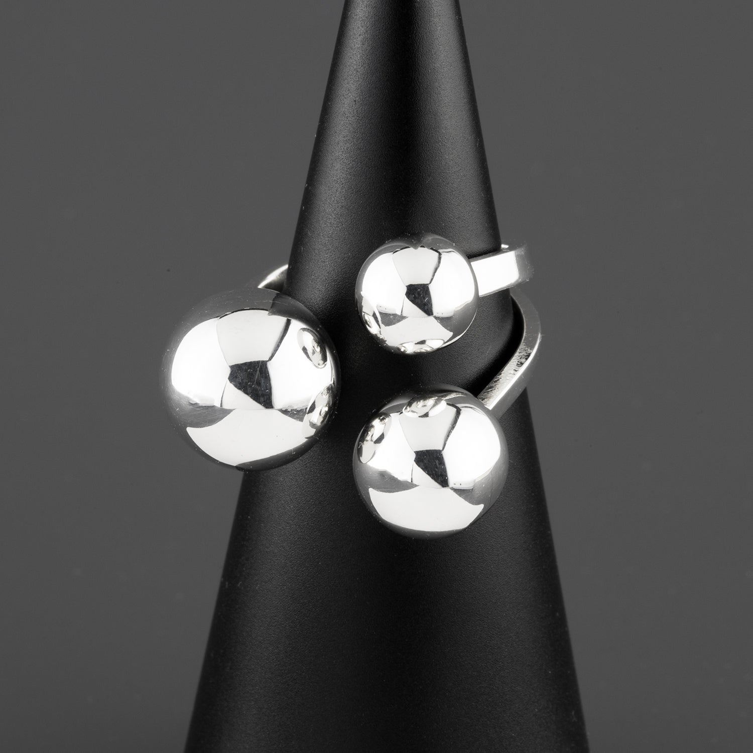 Orbit Cluster Chunky Sterling Silver Ring