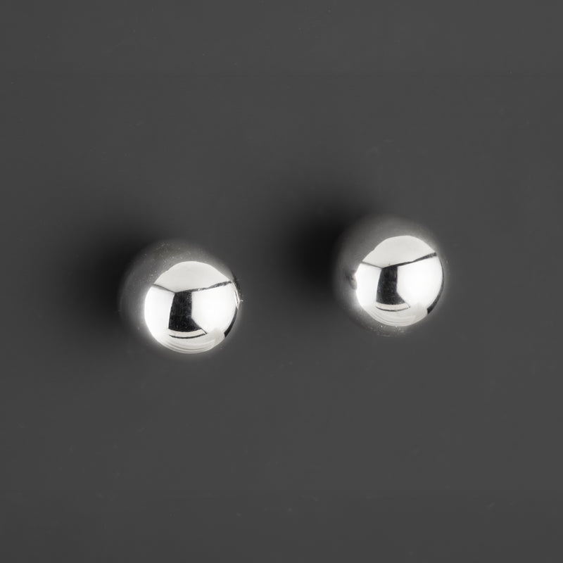 Sterling Silver Ball Stud Earrings