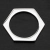 Sterling Silver Hexagon Bangle Bracelet