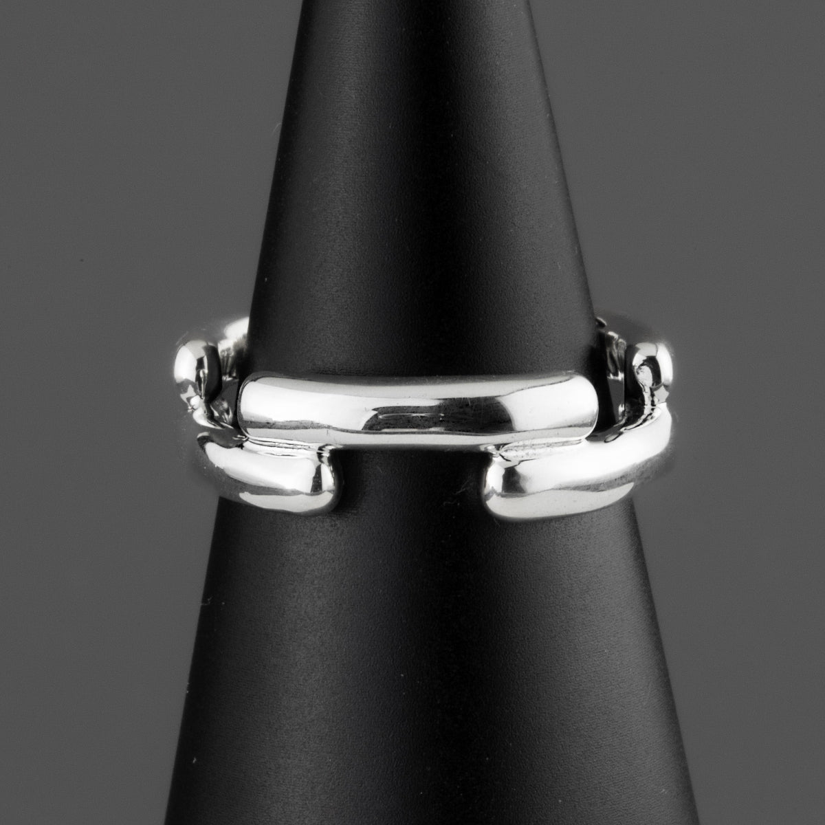 Split Sterling Silver Band Ring