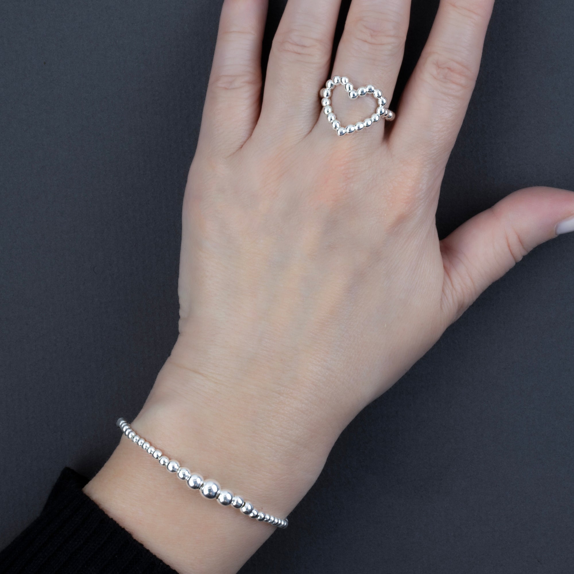 Luna Beads Sterling Silver Bracelet