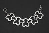 Teddy Links Sterling Silver Bracelet