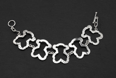 Teddy Links Sterling Silver Bracelet