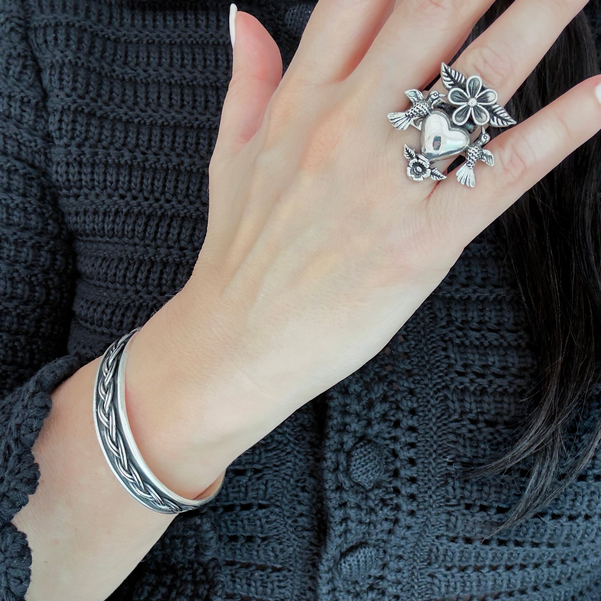 Wings of Love Sterling Silver Ring