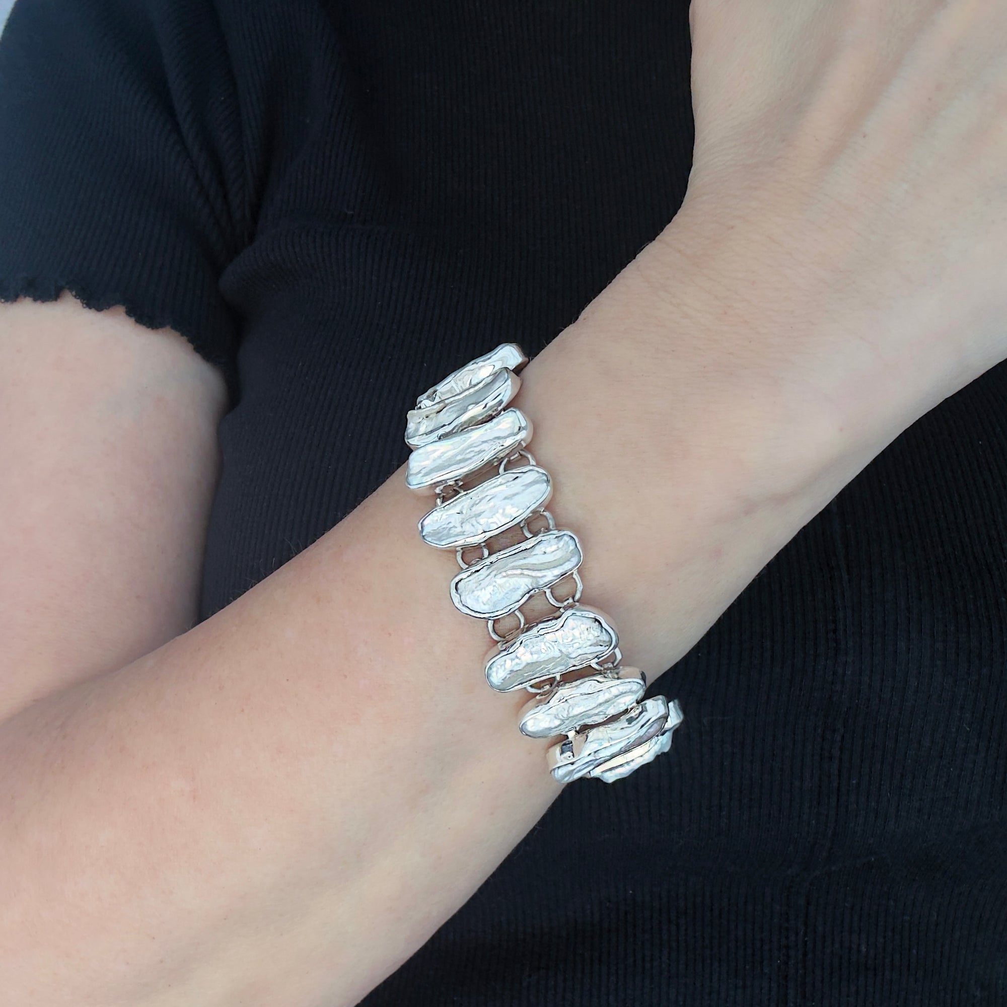 Perfectly Imperfect Pearl Bracelet