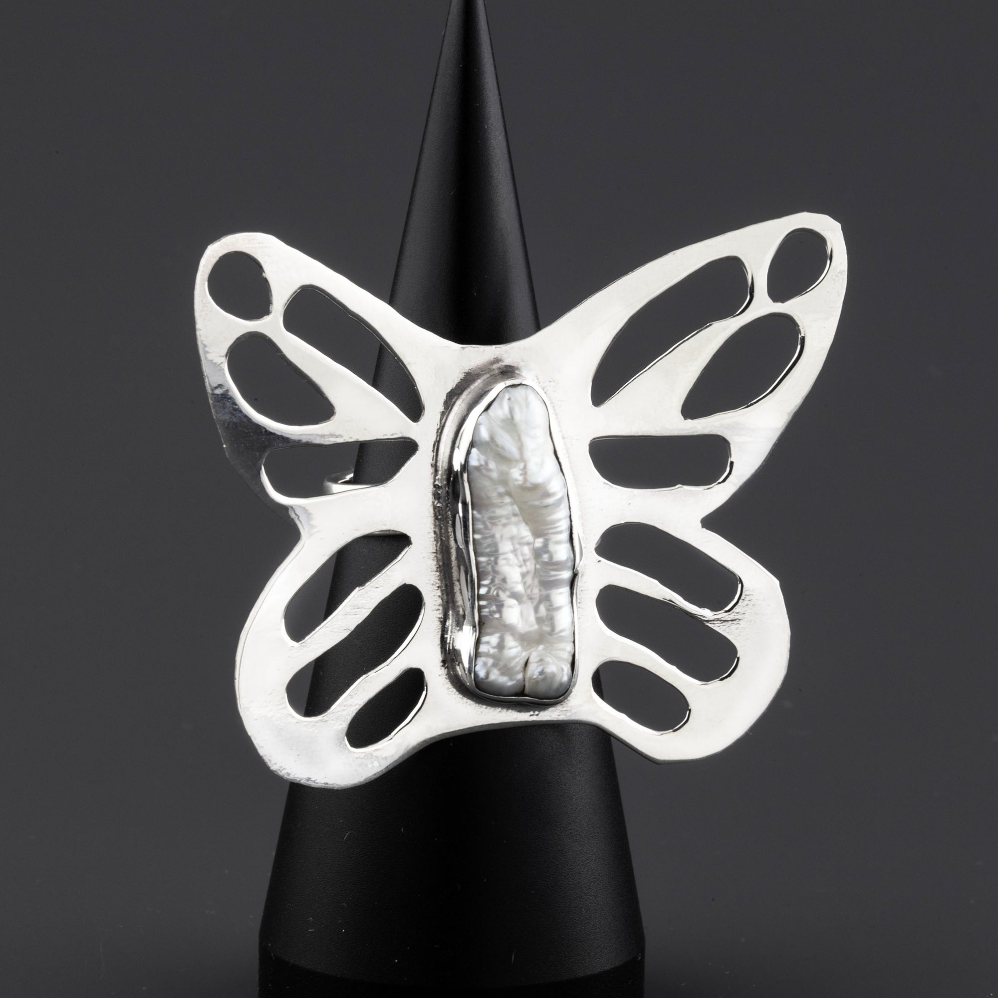 Butterfly Drama Sterling Silver Ring