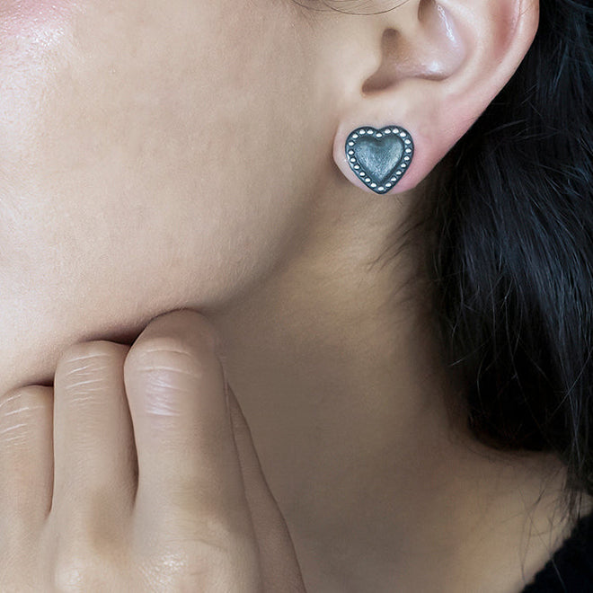 Coranzoncito Sterling Silver Stud Earrings