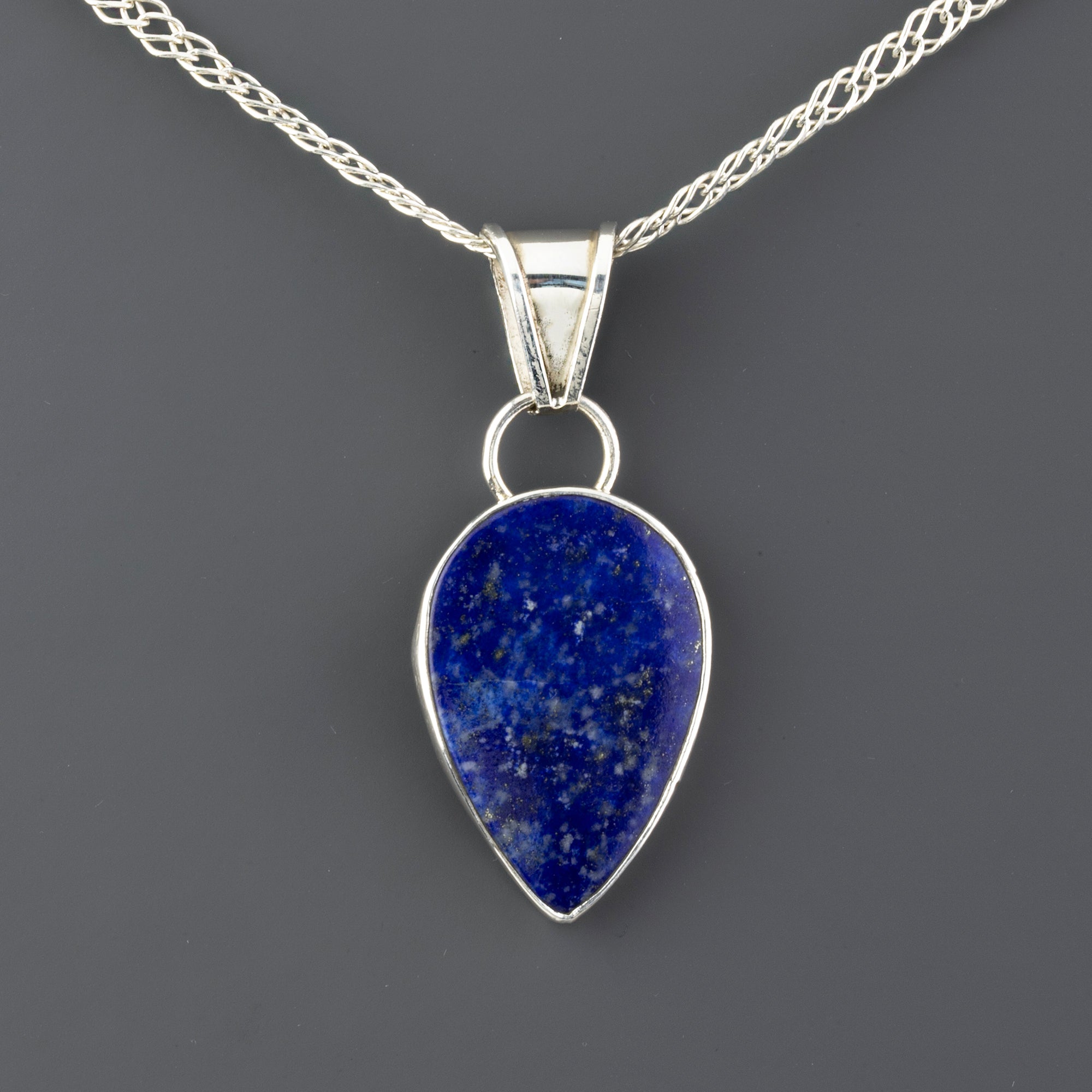blue drop lapis lazuli pendant