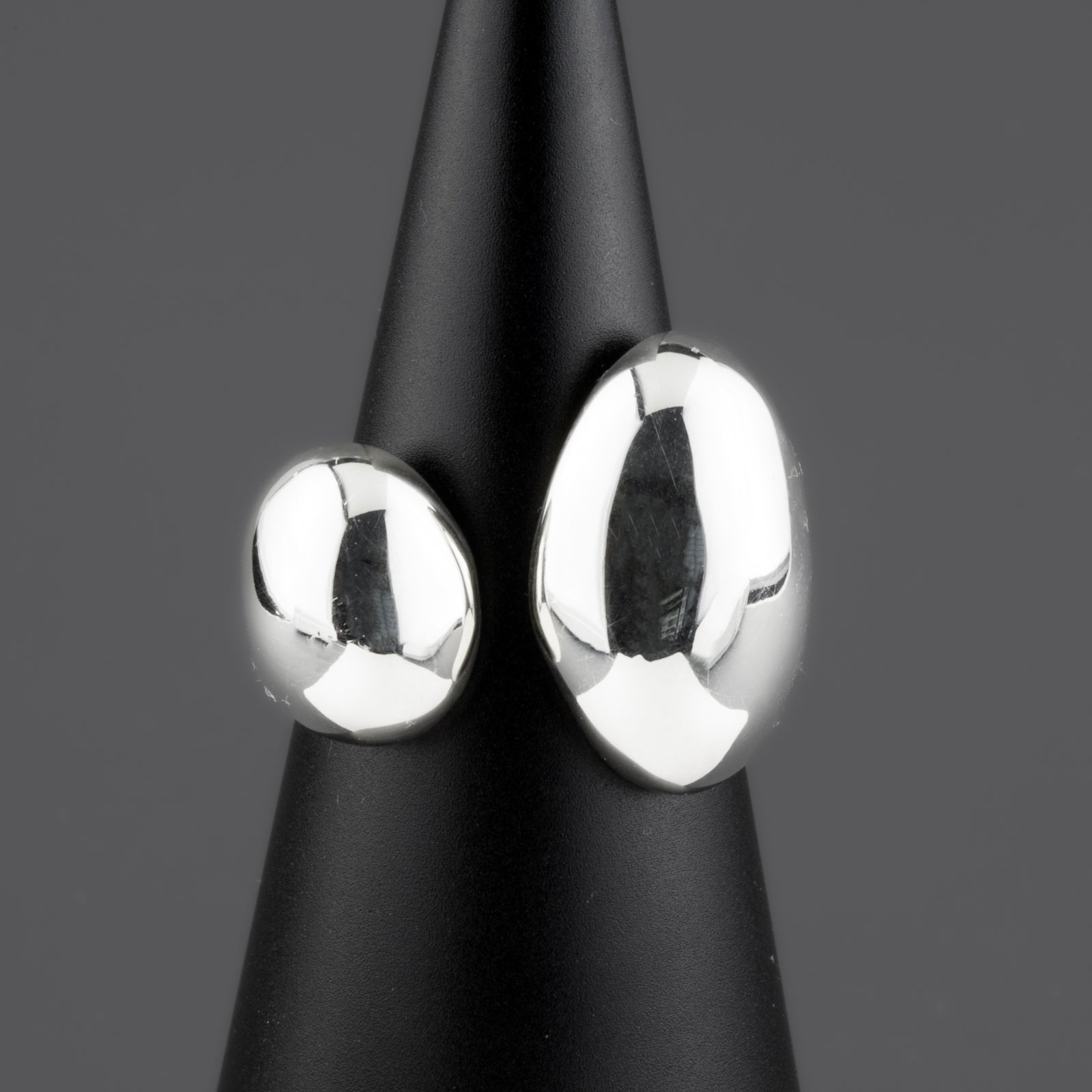 bold sterling silver open ring