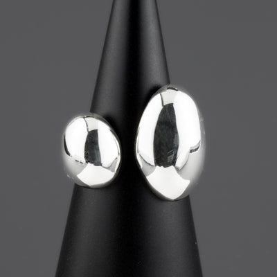 bold sterling silver open ring