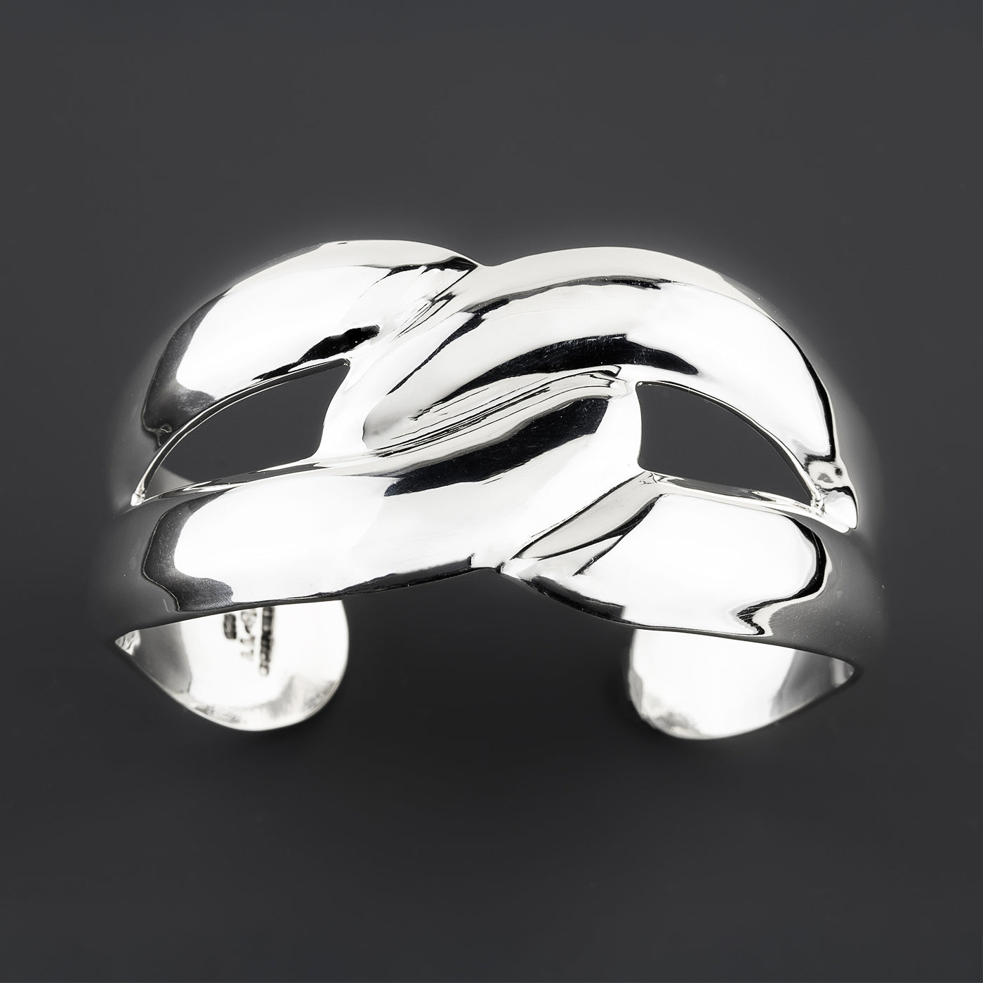 bold sterling silver statement cuff bracelet
