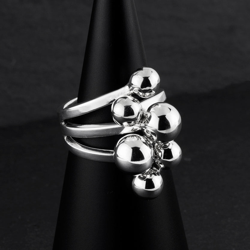 bolita sterling silver statement ring