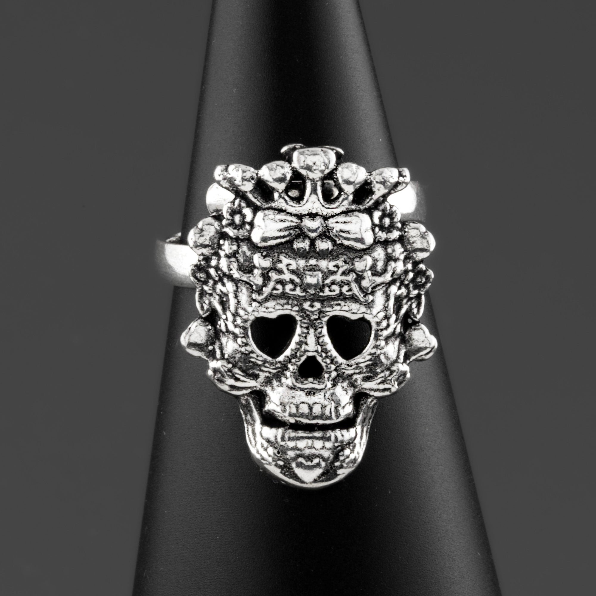 Deadly Bow Skull Ring
