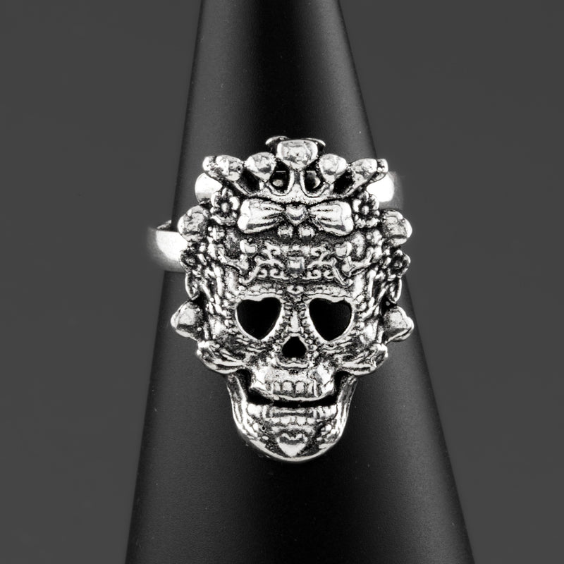 Deadly Bow Skull Ring