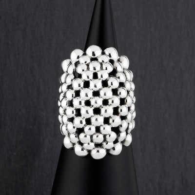 bubble dream sterling silver statement ring