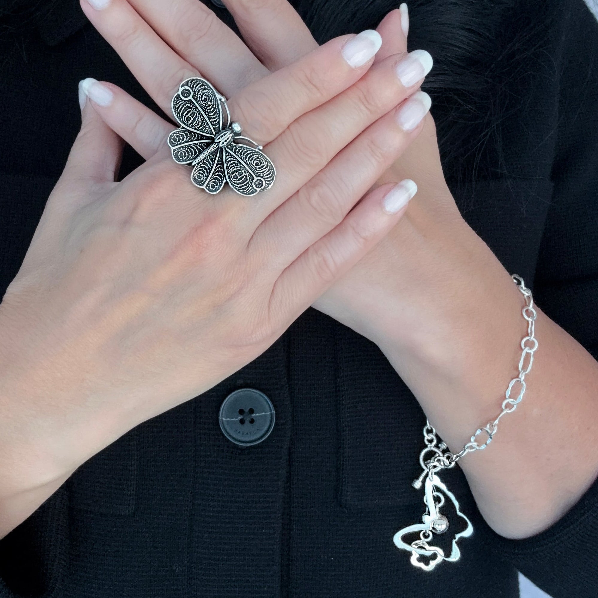 The Filigrana Butterfly Ring