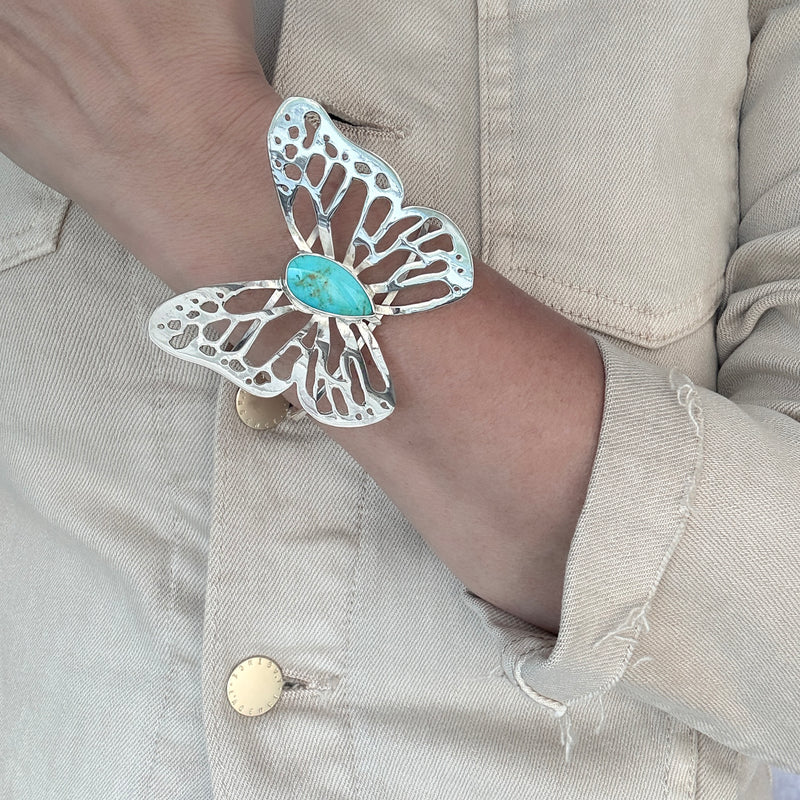 large butterfly cuff bracelet