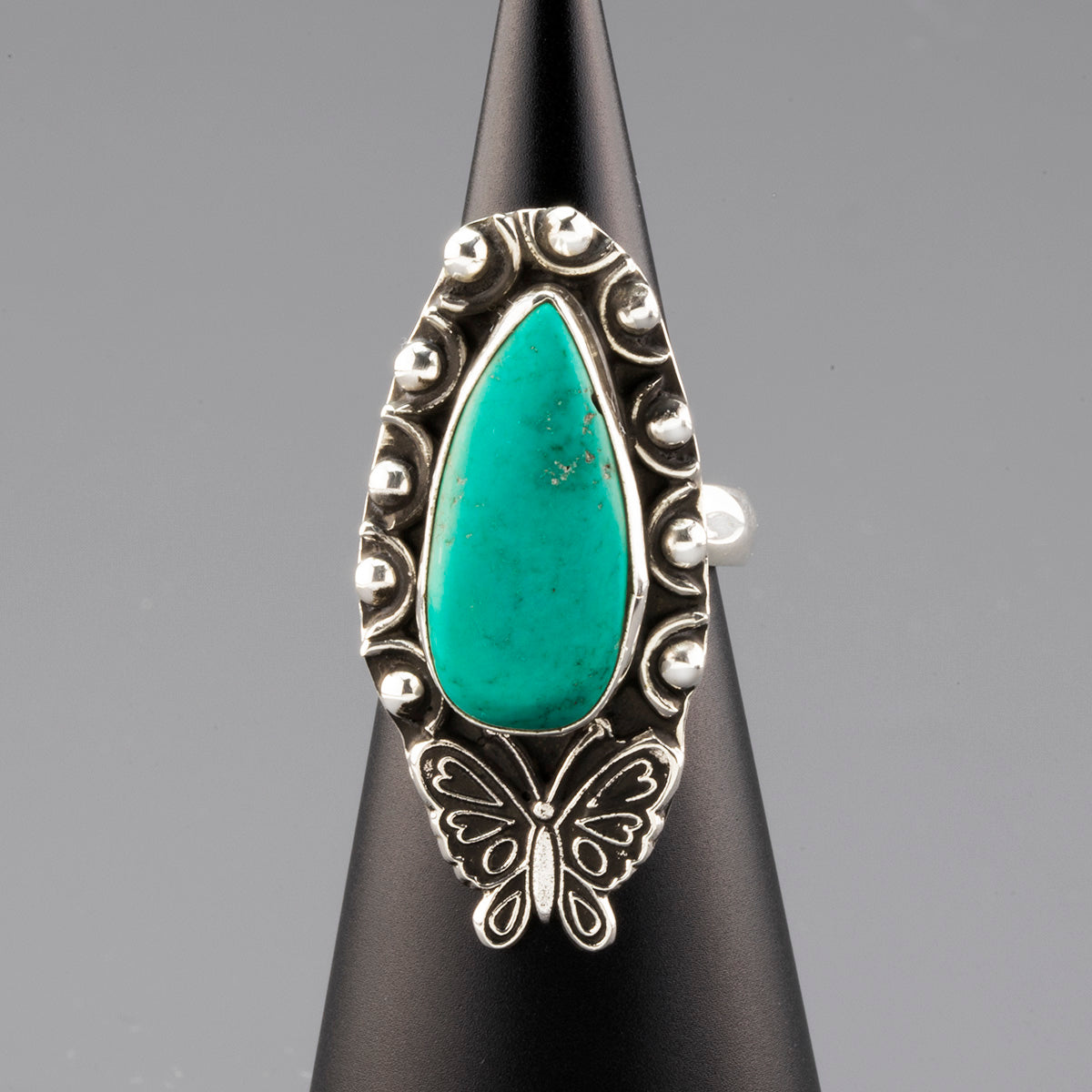 butterfly garden turquoise ring