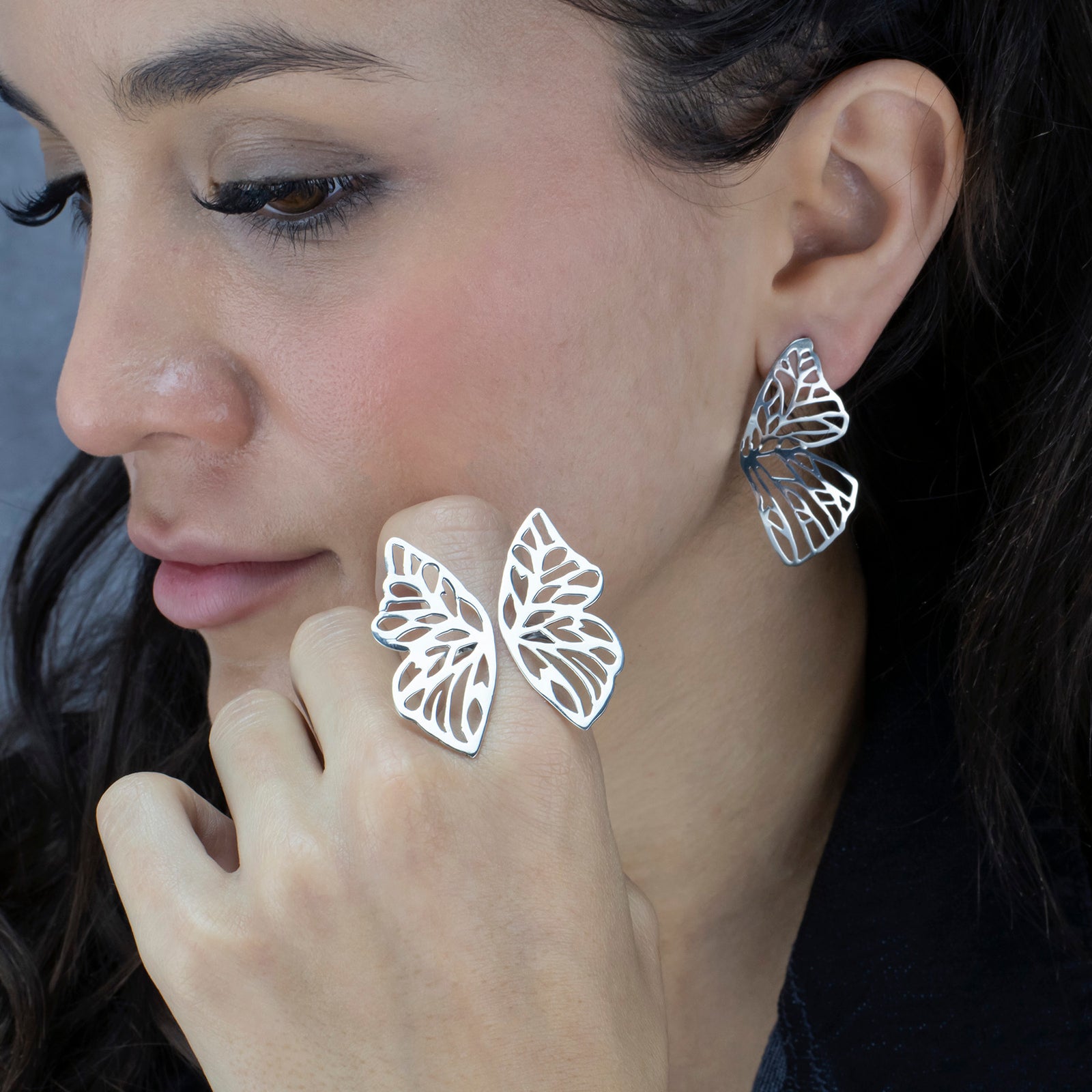 Sterling Silver Butterfly Ring