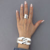 Sterling Silver Open Front Wrap Ring