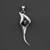 calla lily Mexican silver pendant