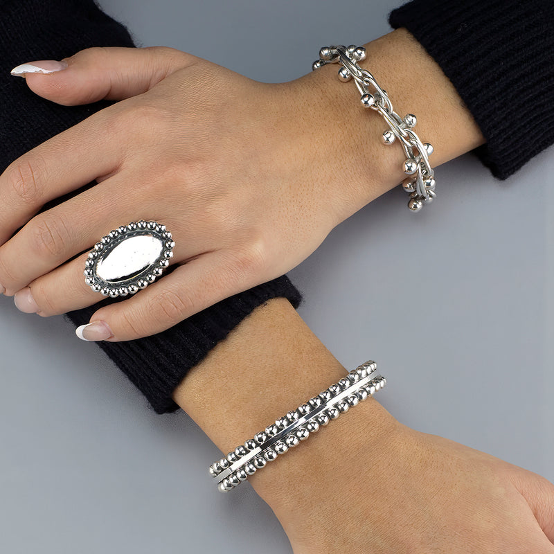 luz de plata Mexican silver ring