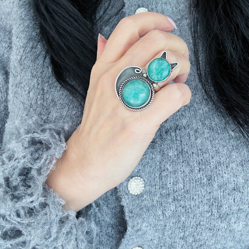 Gatita Sterling Silver Ring
