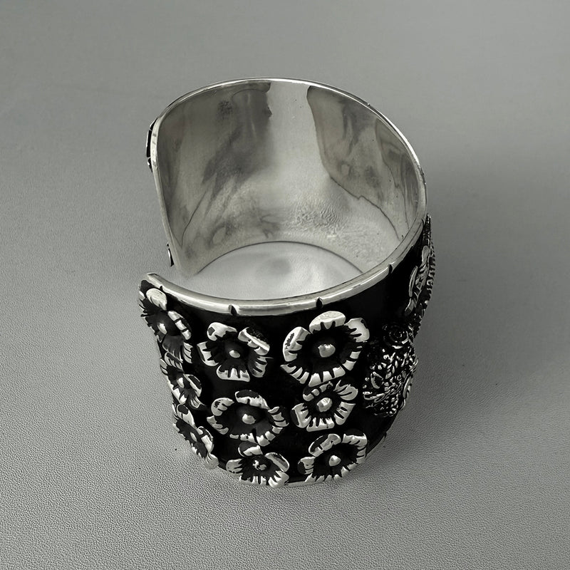 rebel catrina Mexican silver bracelet
