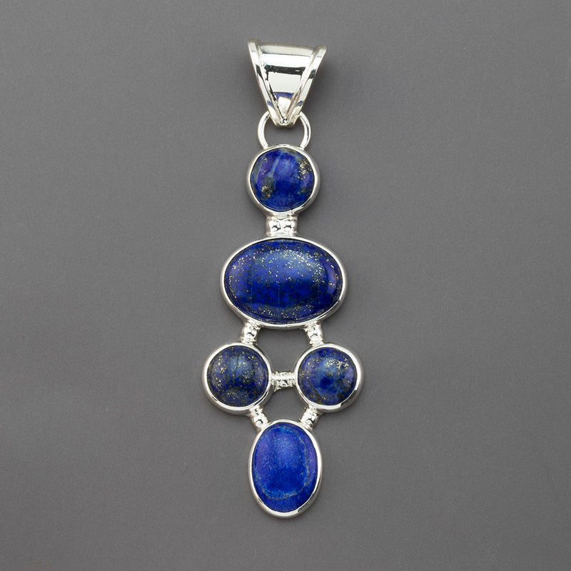 celestial cascade lapis lazuli pendant