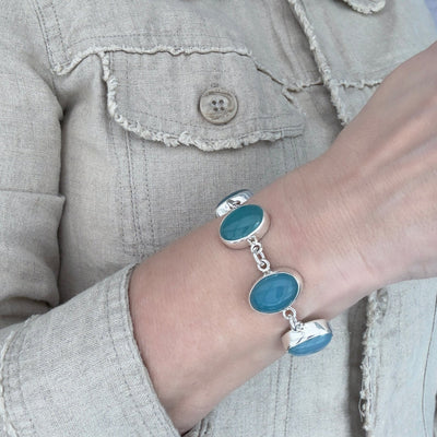 Blue Horizon Chalcedony Bracelet