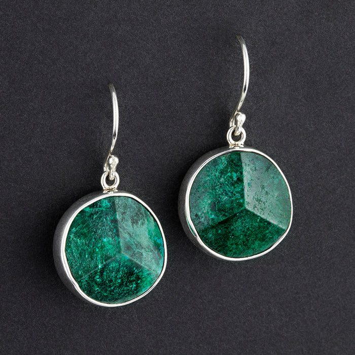chrysocolla drop earrings