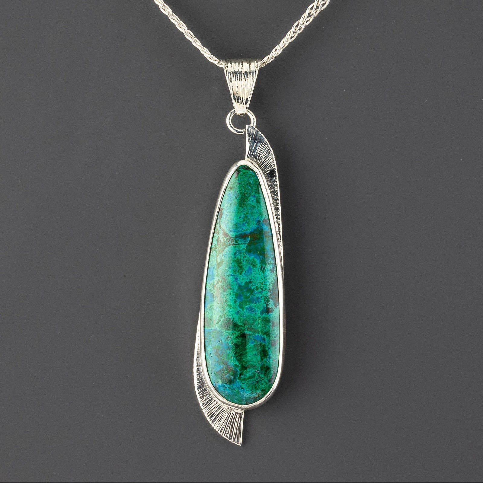 chrysocolla pendant