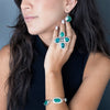 Oversized Chrysocolla Stone Ring
