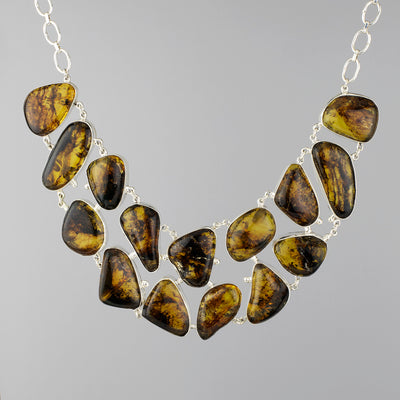 chunky amber necklace