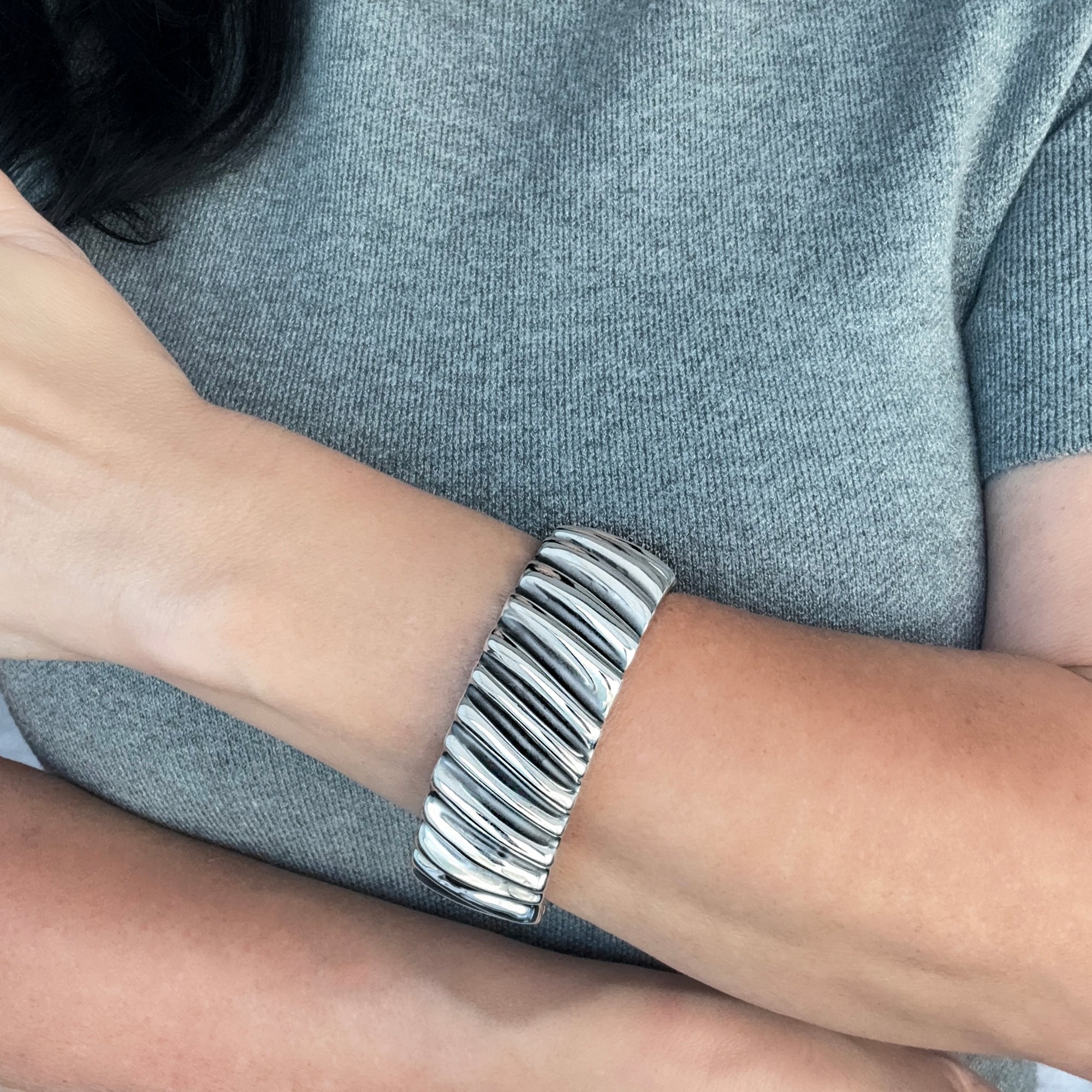 Midnight Texture Bangle