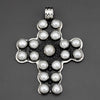 Large Pearl Cross Pendant