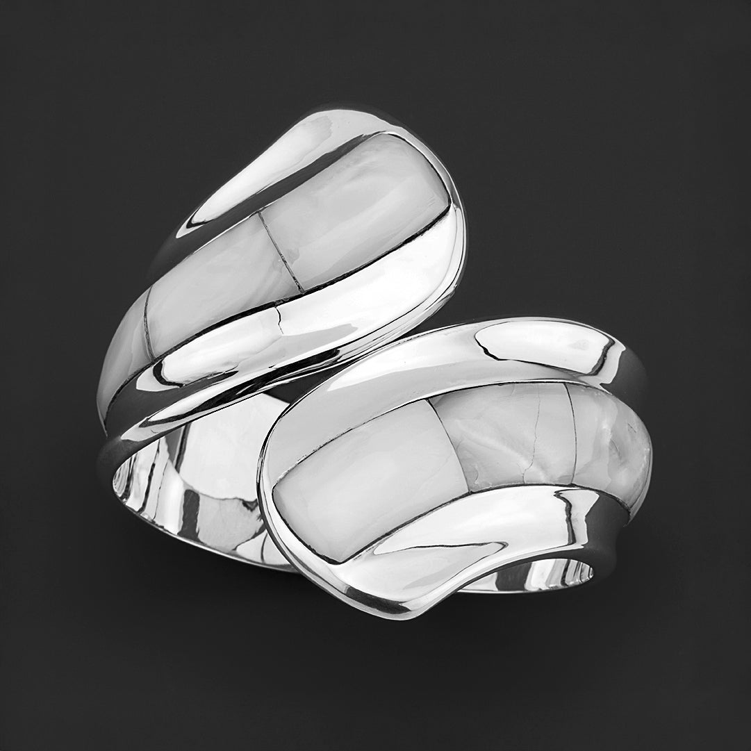 chunky sterling silver clampler bracelet