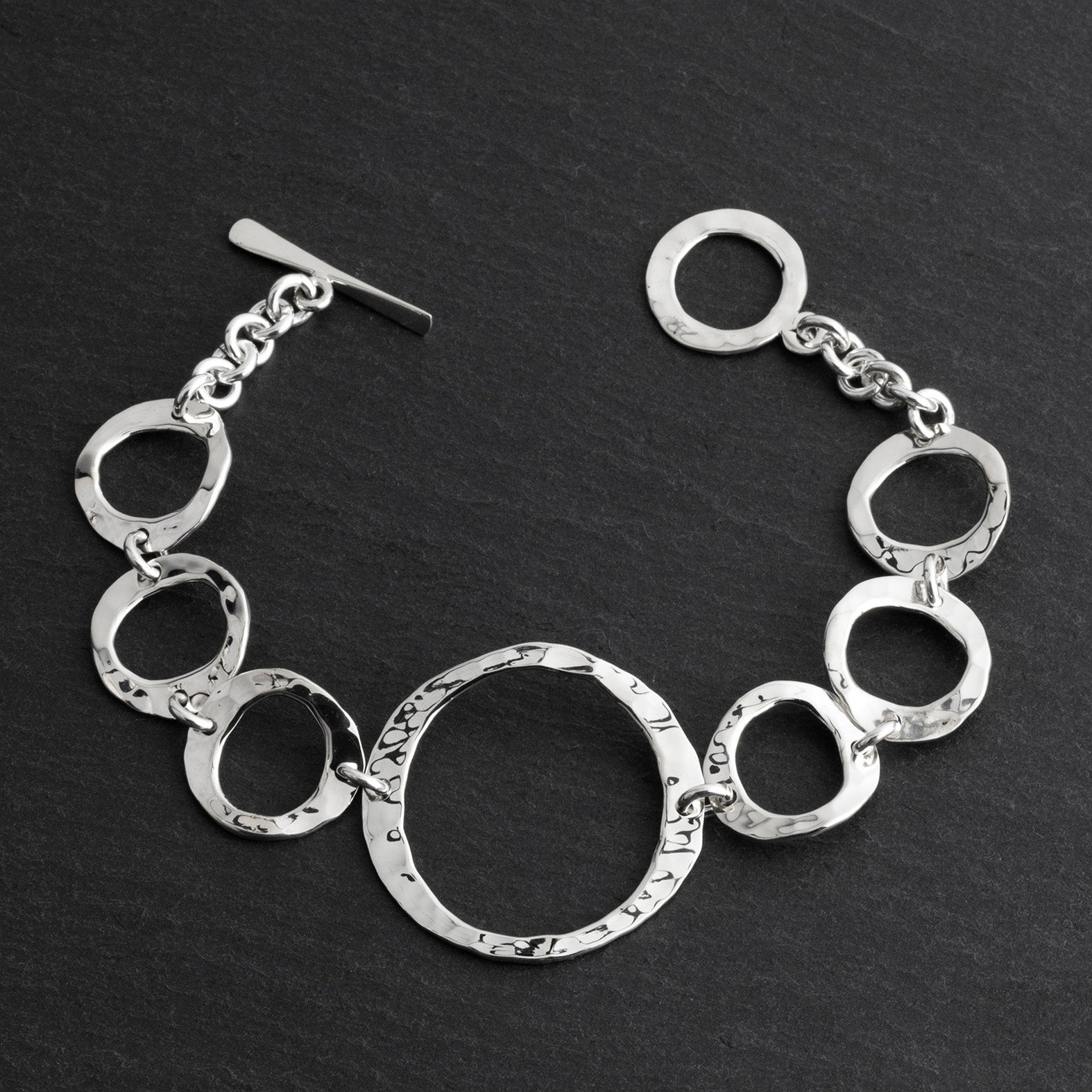 circle of style sterling silver bracelet