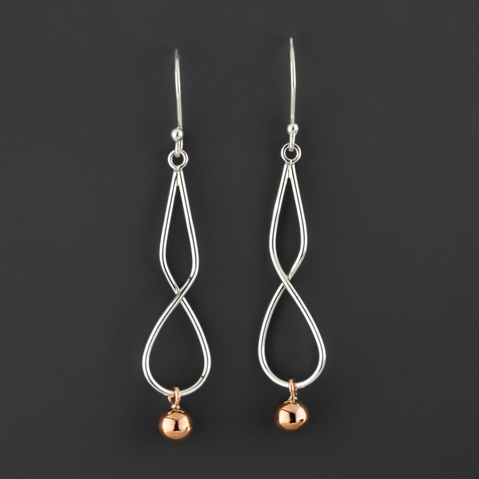 Copper Twist Earrings