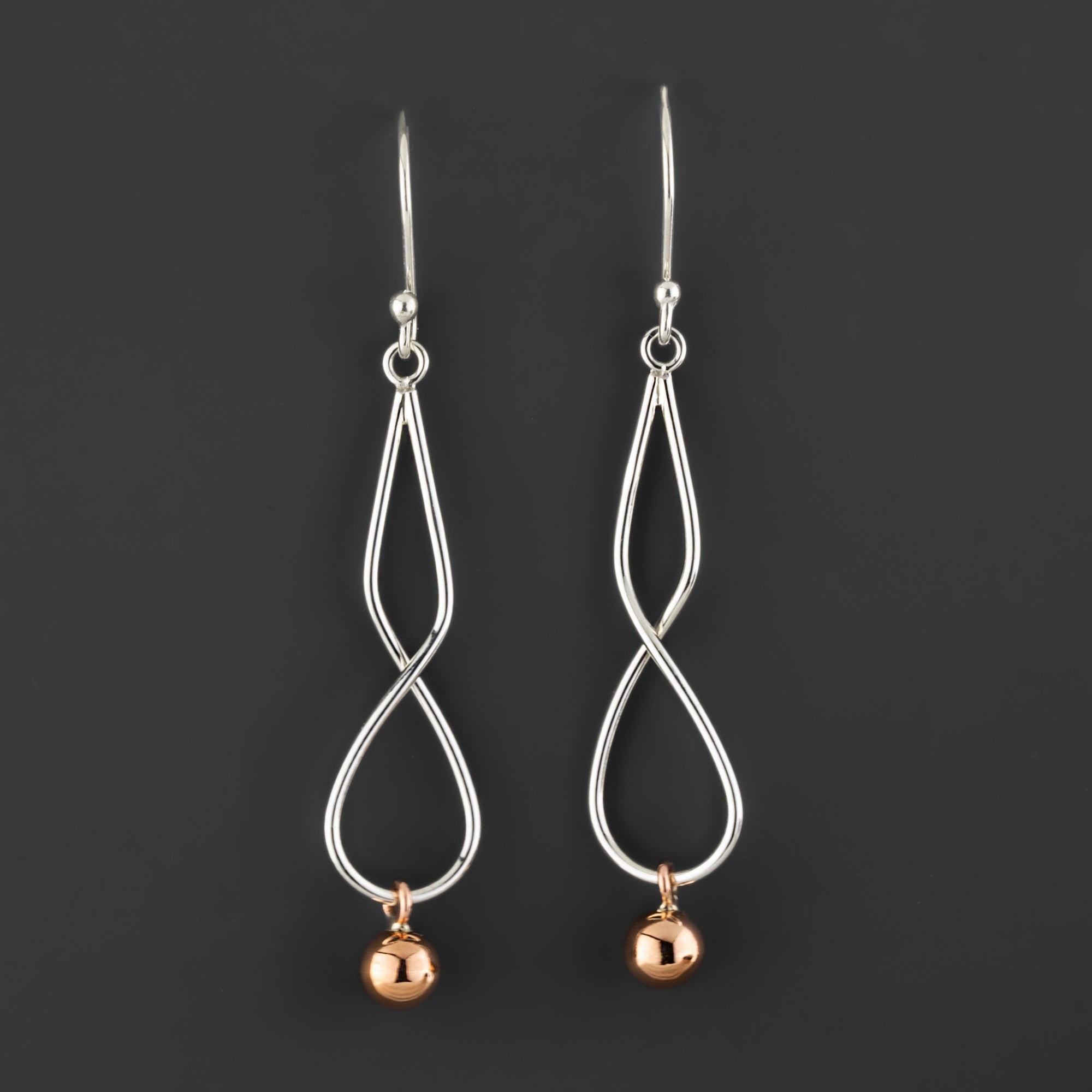 Copper Twist Earrings