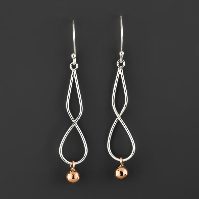 Copper Twist Earrings