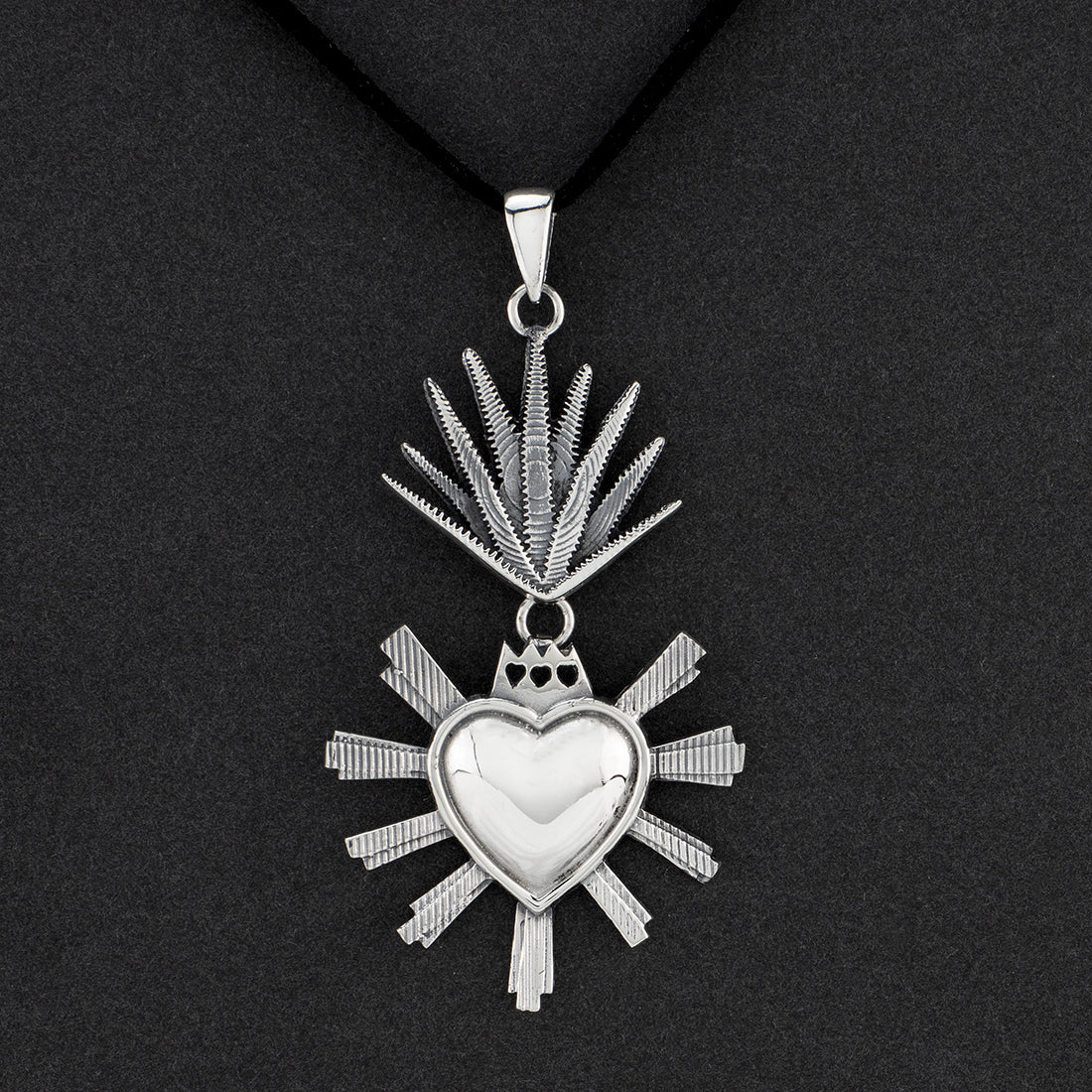 Corazon Ardiente Mexican Silver Pendant