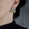 Amber Crab Earrings