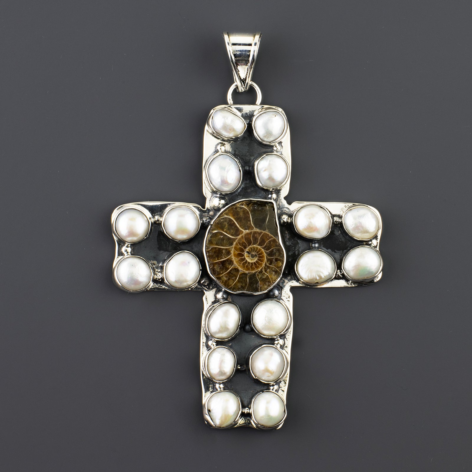 Fossil Cross Statement Pendant