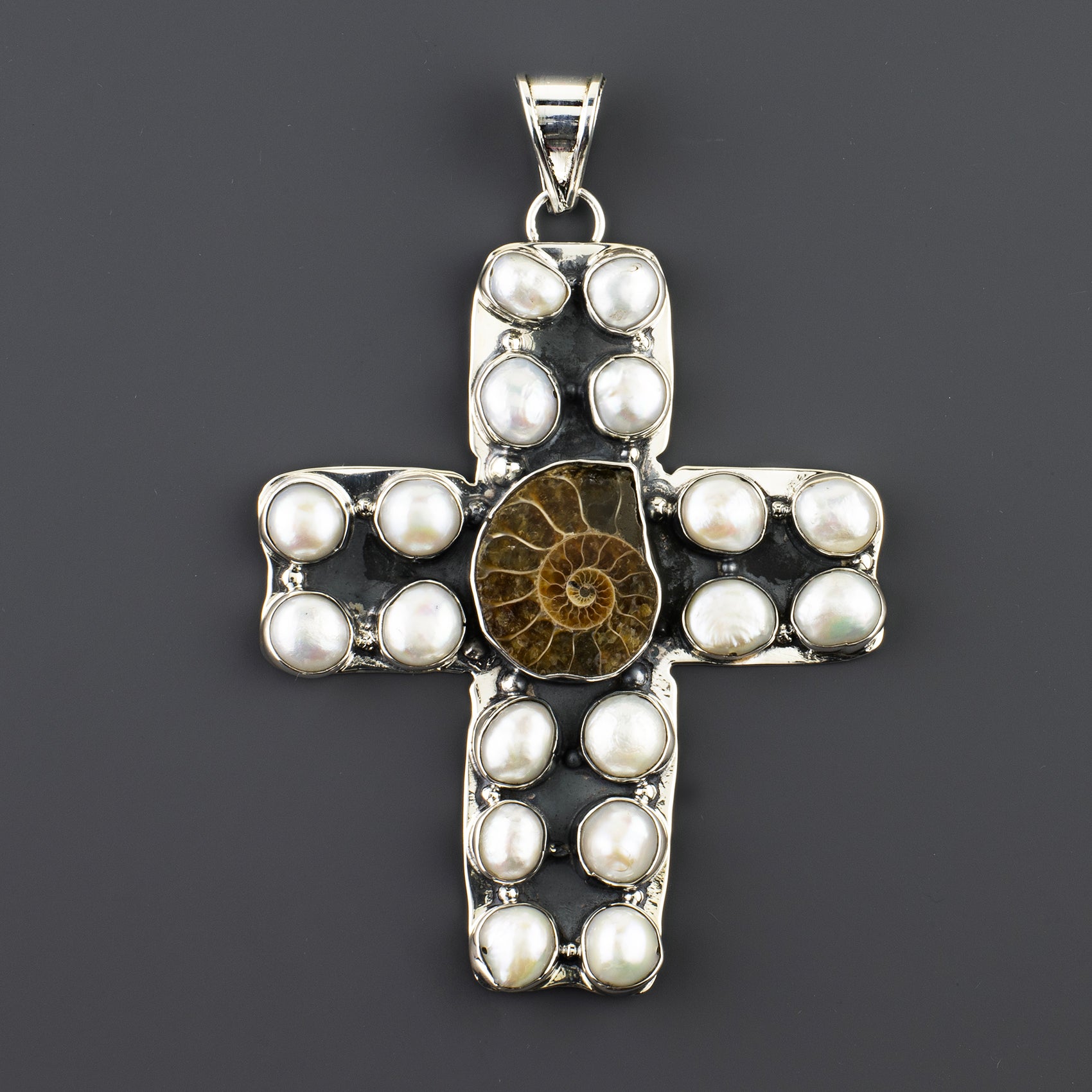 Fossil Cross Statement Pendant