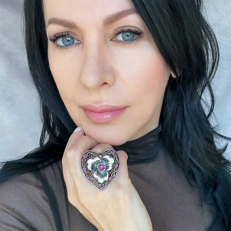 heartfire artisan silver ring