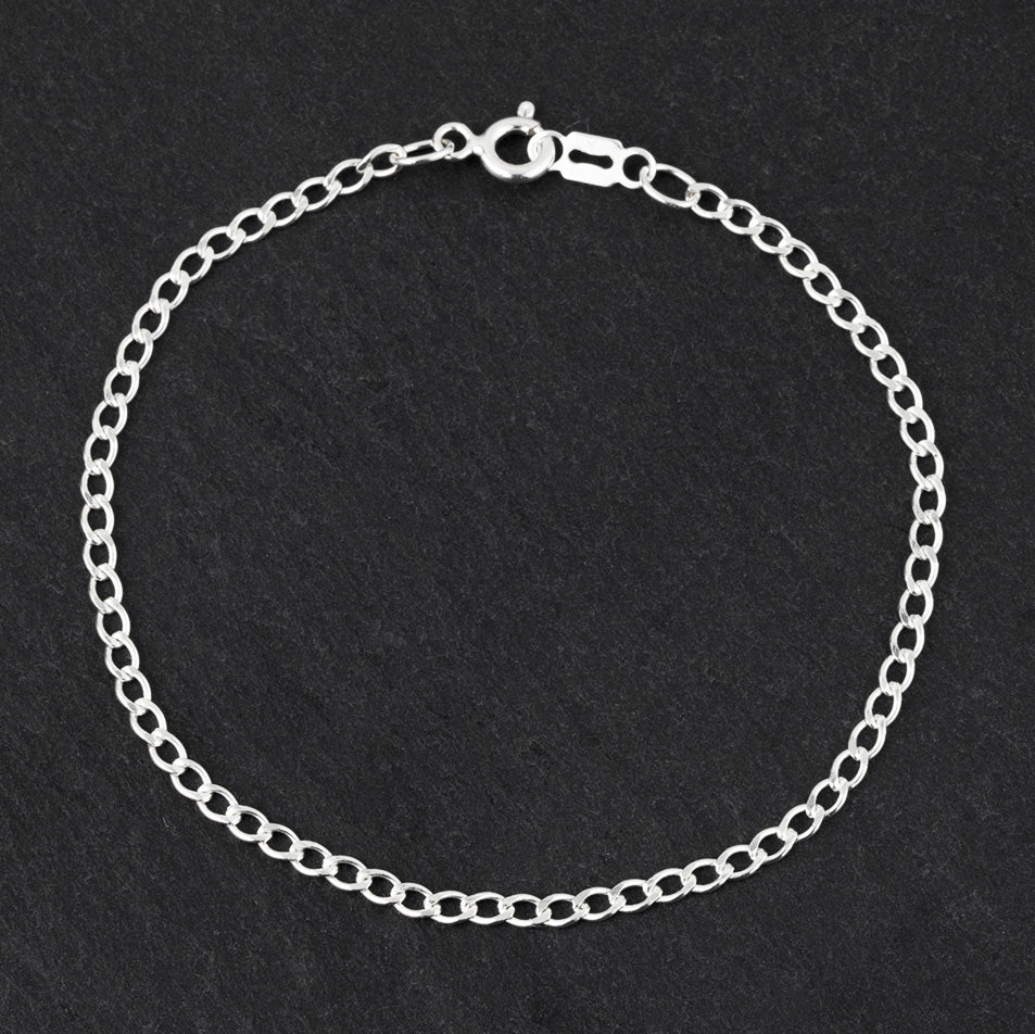Dainty Sterling Silver Chain Bracelet