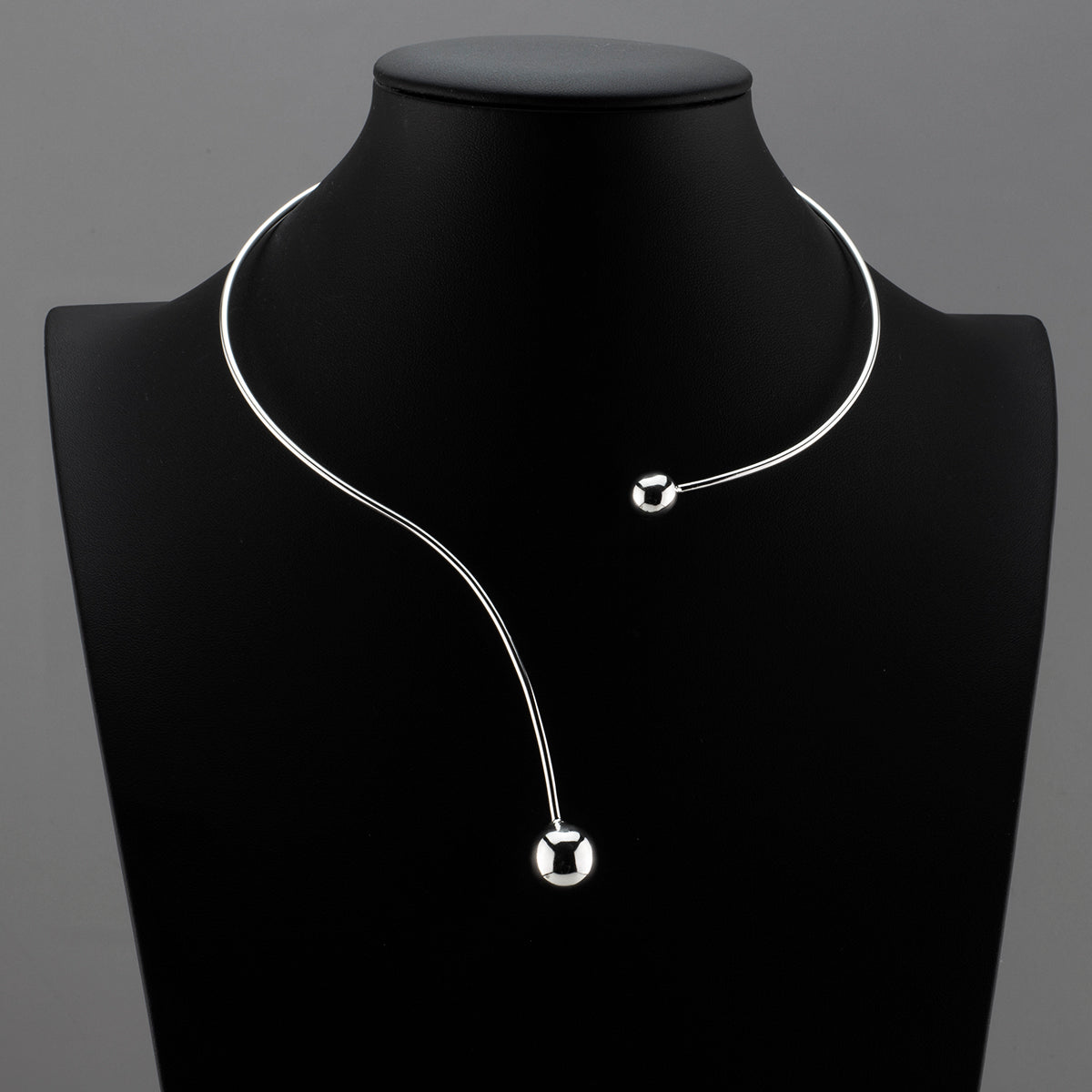 curve appeal open front choker necklace