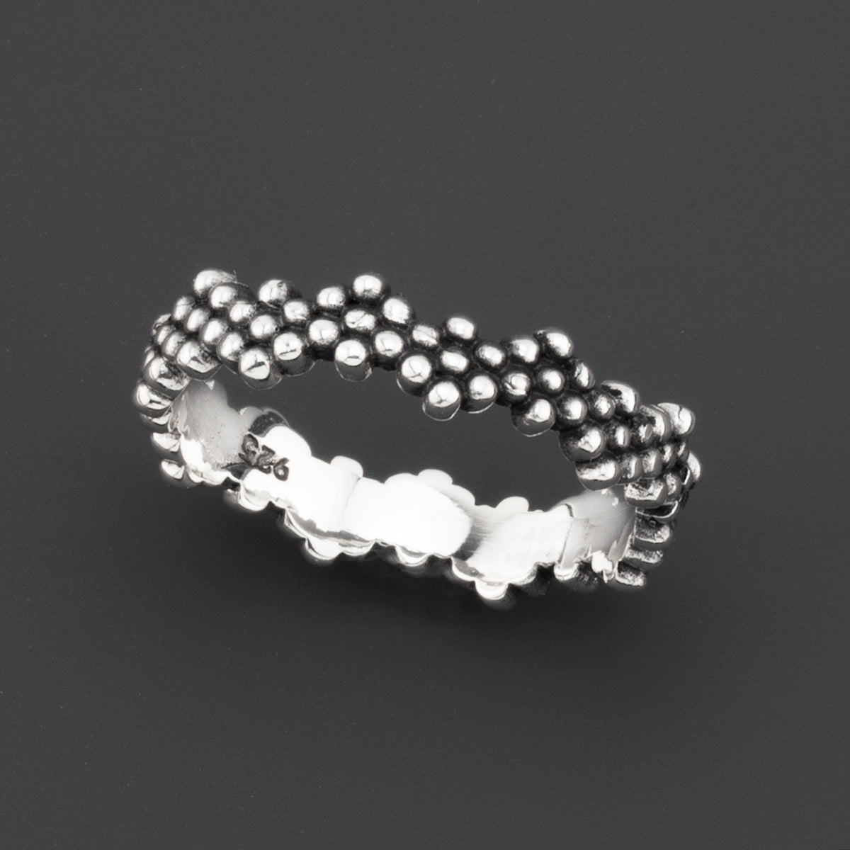 dainty sterling silver band ring