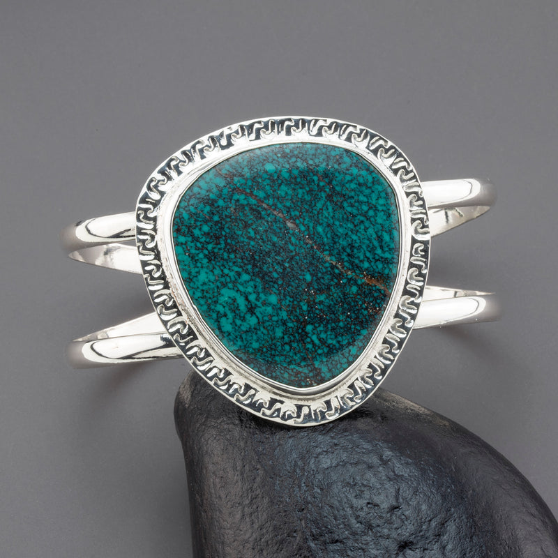 desert shield large turquoise cuff bracelet